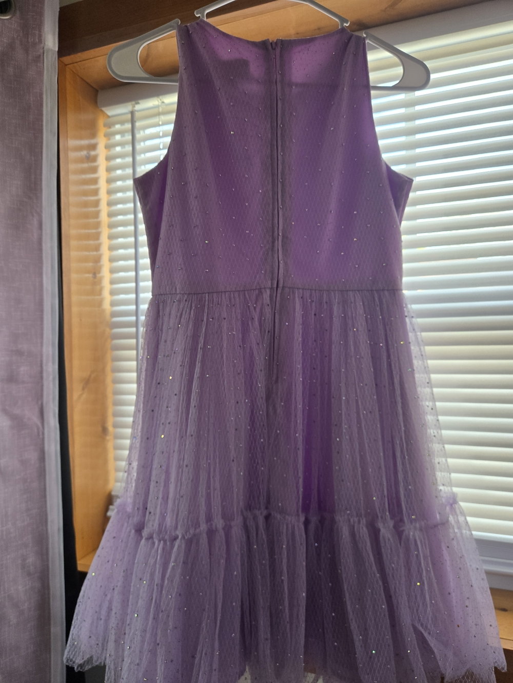Rare Editions Lilac Rhinestone Dress - Picture 4 of 4